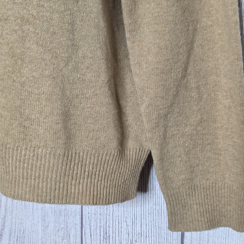 Polo Ralph Lauren Mens XL Lambswool Sweater Camel Tan V Neck Pony Preppy - Picture 3 of 6